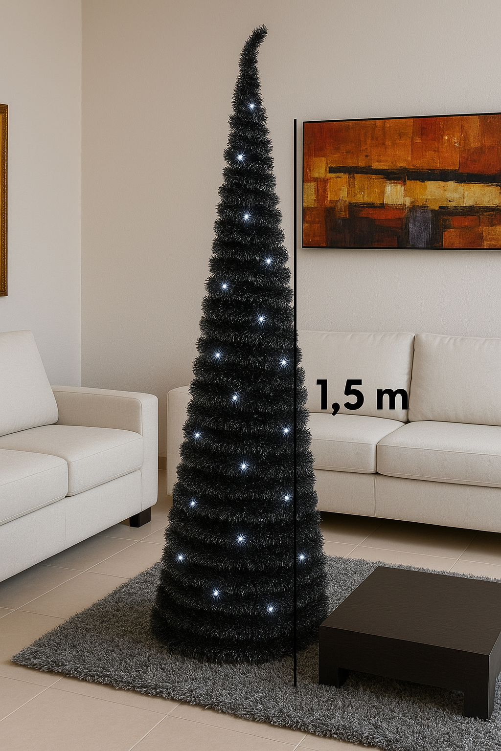 Árbol de Navidad Plegable con Luces LED