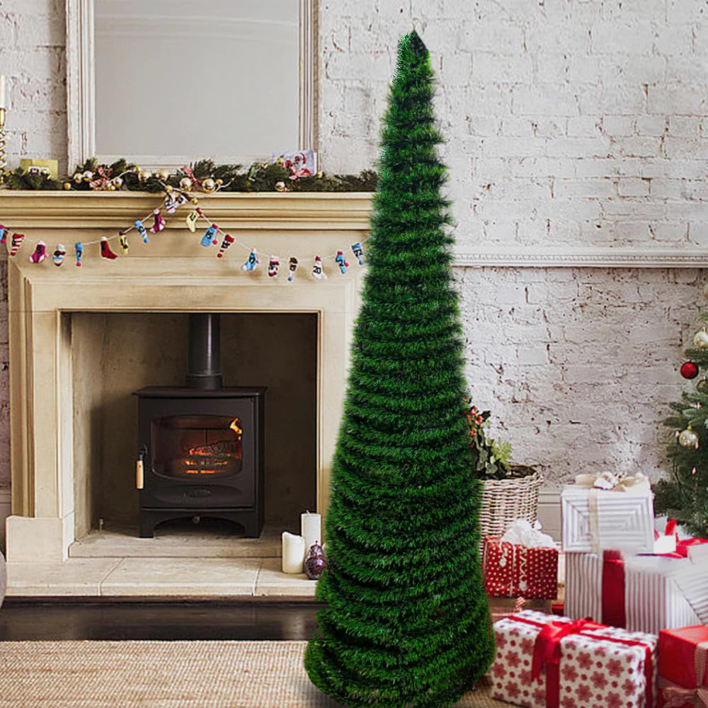 Árbol de Navidad Plegable con Luces LED